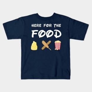 Here For The Food Kids T-Shirt